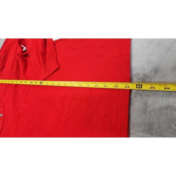 CeCe Women's Size XL Red Long Sleeve Crew Neck Sweater NWT - Picture 3 of 8